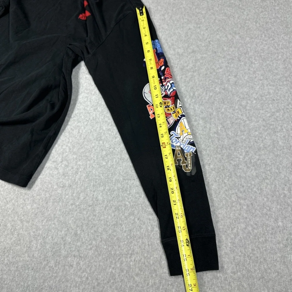 Nike Air Jordan Jumpman Graphic Print Long Sleeve Shirt Men's Large Black